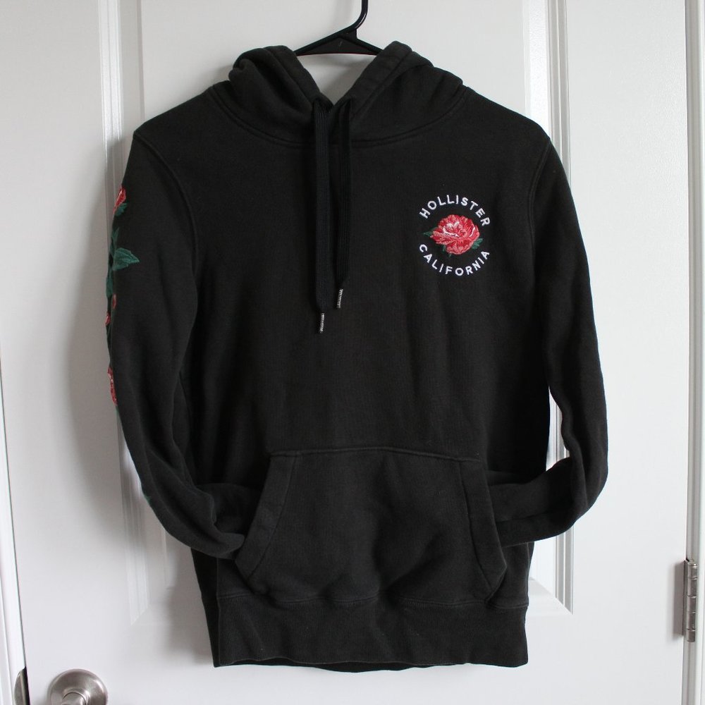 NWOT MENS ROSE BLACK HOLLISTER HOODIE